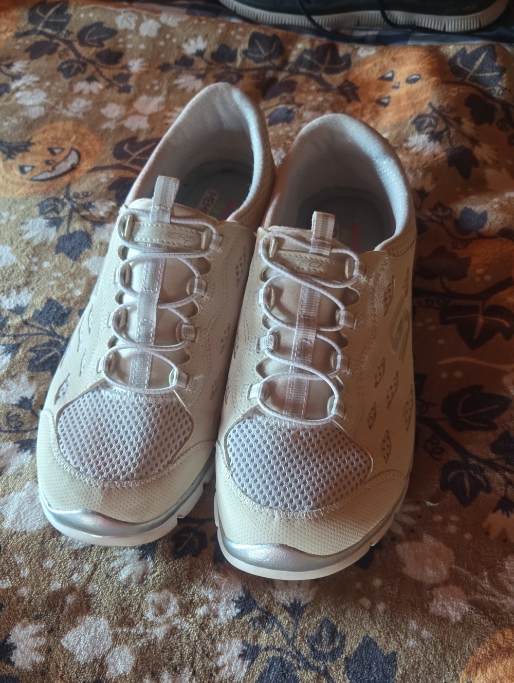 Skechers Women's Slip-On Sneakers in Light Beige